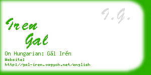 iren gal business card